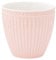 GreenGate - Becher, Tasse, Kaffeetasse, Mini Latte Cup - Alice - Porzellan - Pale pink - 125 ml