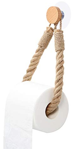 Toilettenpapierhalter Toilettenpapierhalter Vintage Hanf Seil Handtuchhalter Selbstklebend Antik Industrie Wandmontierte Handtuchhalter WC Badezimmer Bad