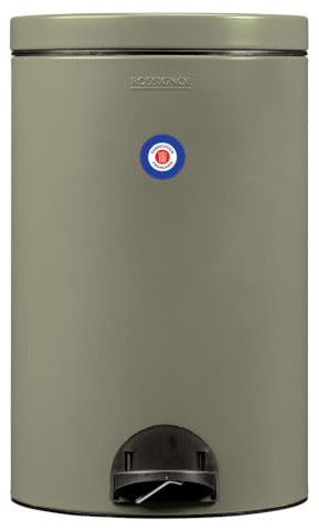 ROSSIGNOL Poubelle de cuisine, Poubelle 20L, Poubelle à pédale, Fabrication française, Fermeture silencieuse, Seau intérieur amovible avec anse, SANIA