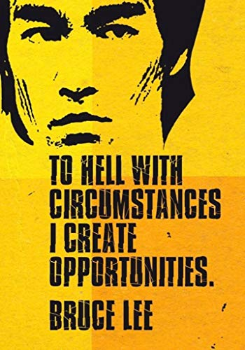 Poster Bruce Lee Inspirierendes Zitat Englisch Create Opportunities