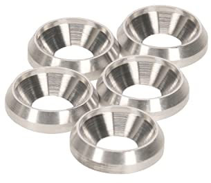 PrecisionGeek Rondelle a tazza svasate in alluminio M3 diametro 8mm - CNC TURNED metallo solido 5pcs