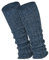 1 Paar Stulpen Damen warme Bein-Stulpen in Wolle Strick - jeans melange