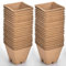 gueche 60 Piezas pequeñas macetas de Semillas de Fibra biodegradables para plántulas, Ø 6 cm Macetas de Fibra con 60 Etiquetas de Plantas Macetas Biodegradables, Macetas de Fibra para Flores Plantas