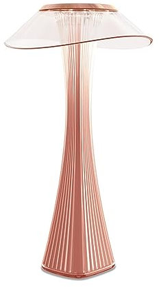 CYGEVUGL Lampe de Table LED Minimaliste, Rechargeable Veilleuse Créative 3 Niveaux de Luminosité, pour Bureau, Chambre à Coucher, Décoration de Chevet,Rose Gold