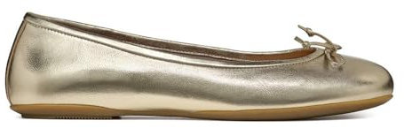 Geox D Palmaria B, Ballet Flat, Lt Gold, 41 EU