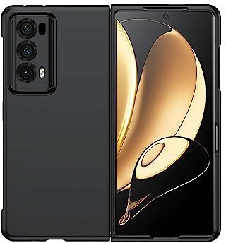 QINOUK Hülle für Honor Magic V2, [Anti-Kratzer] Ultradünn Harte PC-Schutzhülle Shockproof Case, für Honor Magic V2-Schwarz
