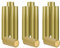 Lot de 120 capsules thermorétractables en PVC doré clair pour bouteille de vin, champagne