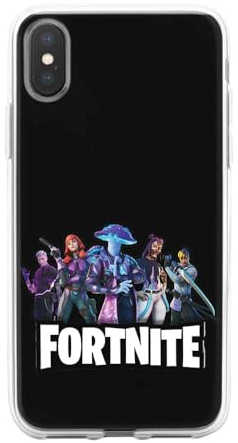 Schutzhülle transparent Design für Apple iPhone, bedruckt in Frankreich, Videospiele, Fortnite Team (iPhone XS Max)