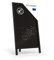 ALLboards Kundenstopper 78x44 cm, Einseitige Tafel, Schwarze Kreidetafel, Restaurant-Tafel, SCHWARZ