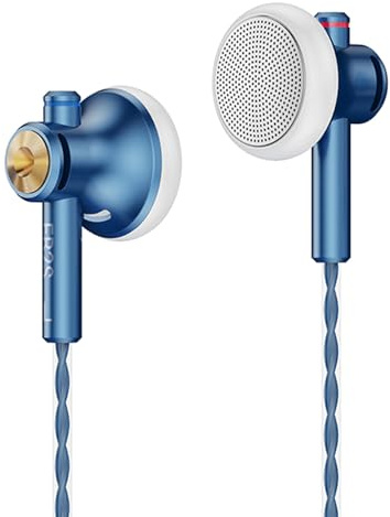 NICEHCK EB2S Pro 4.4mm Balanced Earbuds No Mic 15.4mm Dynamic Headphones | 15.4mm LCP dynamic driver;silver-plated OCC cable; balanced 4.4 plug; comfy marine blue pure HiFi earbud for balanced DAPs