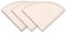 Organic Cloth Coffee Filters 3-Pack Reusable Hario Style V60 Pourover Coffee Filters (No.4 Cone (3-10 Cups))