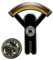 Réplique de épingle de sport de football Euro Coupe du monde de football - Épinglette de collection - Équipe nationale d'Allemagne - Figurine de mascotte, Cuivre