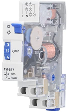 Temporizzatore Luce, Interruttore Temporizzato, Installazione su Guida DIN per la Casa