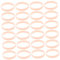 HAWILLOSCH 100st Leuchtendes Silikonarmband Korb Bands Nachtlaufarmband Motivierende Armbänder Leuchtstäbe Armbänder Papierarmbänder Glühen Leere Armbänder Kieselgel Orange