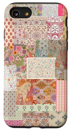 Floral Patchwork Collage Preppy Aesthetic Case for iPhone SE (2020) / 7 / 8