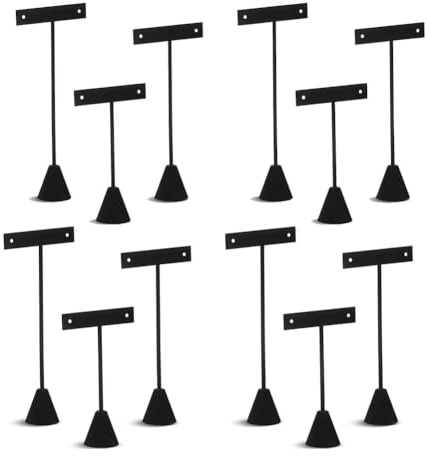 Yominerr 12 Pcs Earring Display T Earring Display Holder Jewelry Stand for Show Jewelry Onlin Stores Photography