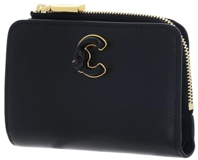 Coccinelle Leder Geldbörse C-Me Calf & Marb Wallet Noir schwarz