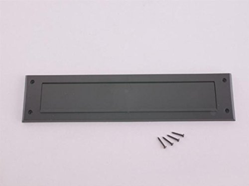Exitex Letterplate Seal with Flap PVC Draught Excluder 343x80mm (Brown) | Bristle seal with spring flap blocks draughts, dust & rain. Durable PVC. Internal use only, fits standard letterplates.