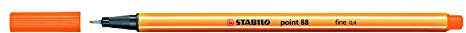 Fineliner - STABILO point 88 - 3er Pack - orange