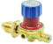 Dapetz ® Adjustable Propane Gas Regulator 500-4000 mbar Variable Gas Flow BBQ Heater 5/8W Connector for Gas Bottle and G3/8-19LH Connector for The Hose