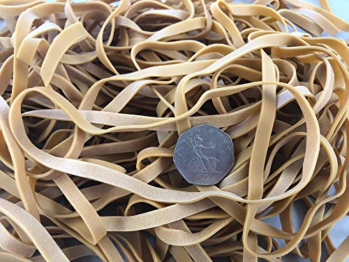 180 x Large 6 inch x 1/4 inch Wide First Steps ® Rubber Elastic Bands No.69 152.4mm x 6.3mm