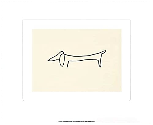 Kunstdruck/Poster: Pablo Picasso Der Hund - hochwertiger Druck, Bild, Kunstposter, 60x50 cm