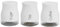 Gr8 Home SET OF 3 KITCHEN STORAGE CANISTERS TEA COFFEE SUGAR JARS POTS CONTAINERS CADDY SET (WHITE)