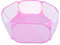 Coolty Kleintier-Laufstall, Pop-Up Faltbares Kleintierkäfigzelt, atmungsaktiver transparenter Übungszaun für Meerschweinchen, Kaninchen, Hamster, Chinchillas und Igel (Rosa)