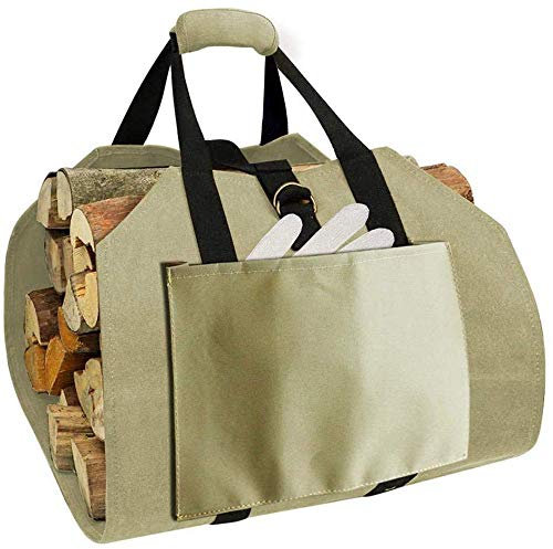 Supersized Canvas Brennholz Holz Tragetasche Log Camping Outdoor Holder Tragetasche Holztasche Aus Segeltuch