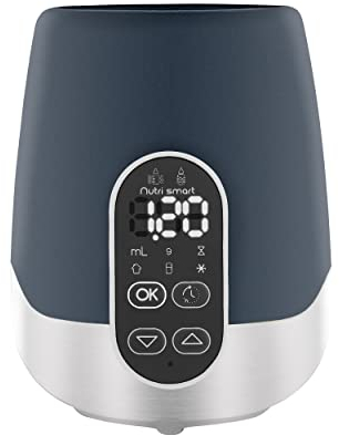 Babymoov Chauffe-biberon et Lait Maternel NutriSmart - Bain Marie/Vapeur - Programmable - Maison & Voiture