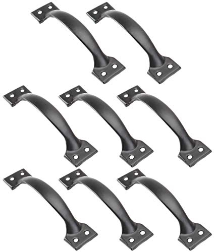 Cabilock 8 Stück 6 Vintage-griff Zieht Türgriff Aus Eisen Alter Mode- Schrank- Griff Tragegriffe Zum Anschrauben Alter Schrank Schubladengriff Küchenschrank Kistengriffe Bogen Eisengriff