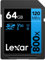Lexar High-Performance 800x SD Card 64GB, SDXC UHS-I Memory Card BLUE Series, Class 10, U3, V30, Up to 120MB/s Read, for Point-and-shoot Cameras, Mid-range DSLR, HD Camcorder (LSD0800064G-BNNAG)