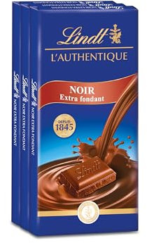 Lindt - Lot De 3 Tablettes MAÃŽTRE CHOCOLATIER - Chocolat Noir - Extra Fondant, 3x100g