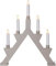 EGLO Lichterbogen Weihnachten 5-flammig, Fensterleuchter aus Holz in Beige, Kerzenleuchter skandinavisch mit Kabel, Weihnachtsbeleuchtung Fenster warmweiß, E10 Fassung, 41 cm