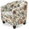 jianyana Housse de Chaise Chesterfield Cabriolet, Housse de Chaise de Baignoire, Housse de Fauteuil Protecteur de Chaise de Club Ensemble, Housse de Meubles Extensible élastique, (Fleurs)
