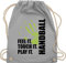 Turnbeutel Rucksack - Handball WM 2023 Trikot Ersatz - Feel it. Touch it. Play it. - schwarz - Unisize - Hellgrau - handballbeutel handball, stoffbeutel beutel handballer geschenke sportbeutel