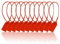 Orton 100 Stück Kunststoff Tamper Seals nummeriert Zip Ties Tags für Versand, 250 mm B