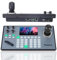 Tenveo PTZ Kamera-Joystick-Controller, 12,7 cm LCD-Bildschirm, Echtzeit-Vorschau, 4D-Joystick, Konferenzsteuerung, Tastatur, unterstützt NDI PoE VISCA Pelco-D/P RS422/RS485 RS232 RJ45 für Kirche