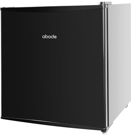 Abode Table Top Mini Freezer Black Freestanding 31 Litre Capacity with Reversible Door, 4 Star Freezer Rating, Adjustable Feet & 1 Wire Shelf ATTFZ0E1B (Black)