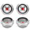 4 Stück Luftkompressor-Getriebepumpe Tanks Öl Schauglas 2,5 cm NPT Gauge Stecker