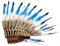 MZRAN Serre-tête indien avec plumes - Cheveux indiens kokoshnik - Costume tribal ethnique américain