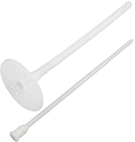 AERZETIX - Ensemble de 50 Chevilles d'isolation à Frapper Ø8x175 mm + 50 Clous 180 mm - en Nylon - Fixation de Panneaux Isolant Plaque Thermique polystyrène extrudé expansé