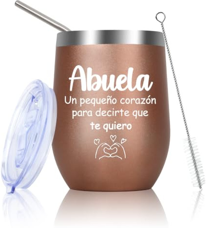 Huaceary Regalo Abuela Termo Cafe Regalos Para Abuelas Regalo Original Útiles Emotivos Regalos Abuela Cumpleaños 60 70 80 Años San Valentín Dia De La Madre Ideas Para Regalar a Mujer