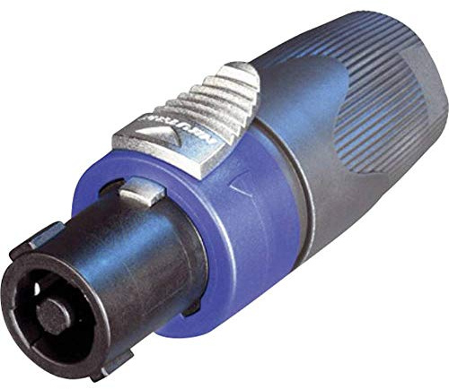 Neutrik NL4FX 4-Pole speakON Cable Connector, Dark Grey Bushing