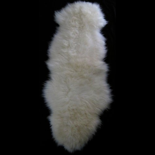 SNUGRUGS Echtem Doppelt Teppich Schaffell Ivory XXL