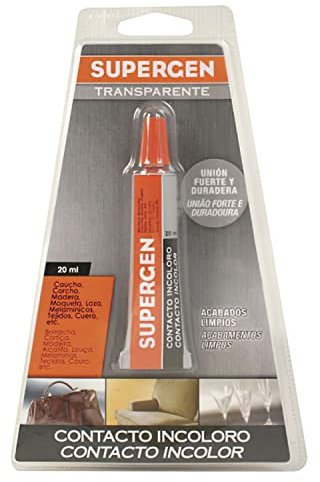 Pegamento Supergen Incoloro 20 ml.