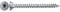 fischer Power-Fast FPF-ST 4,0 x 16 ZPF - Spanplattenschrauben mit Senkkopf und Vollgewinde zum Befestigen von allg. Holzverbindungen, blauverzinkt - 200 Stück - Art.-Nr. 652356