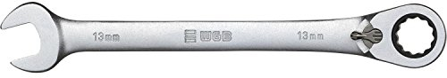Maulschlüssel 235 mit Ringratsche gekröpft SW 13 mm