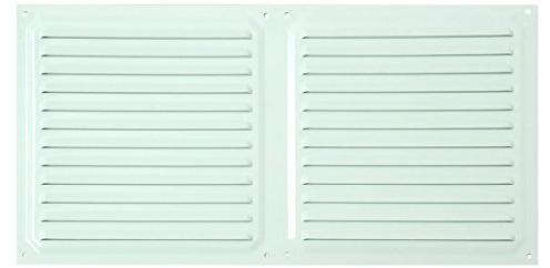 Brinox B70540D - Rejilla de ventilación (20 x 40 cm) color lacado blanco