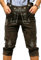 Trachten Lederhose aus echtem Leder Kniebundhose Größe 46-60 (60, Dunkelbraun)